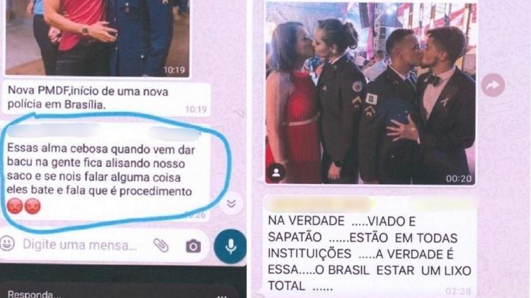 Fotos se espalharam por grupos de whatsapp