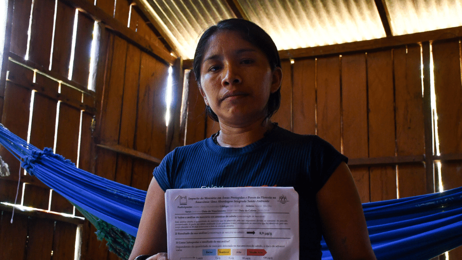 Aldira Akay Munduruku, 31 anos, mora na aldeia Sawré Muybu, no Médio Tapajós, Oeste do Pará.  - Arquivo Pessoal
