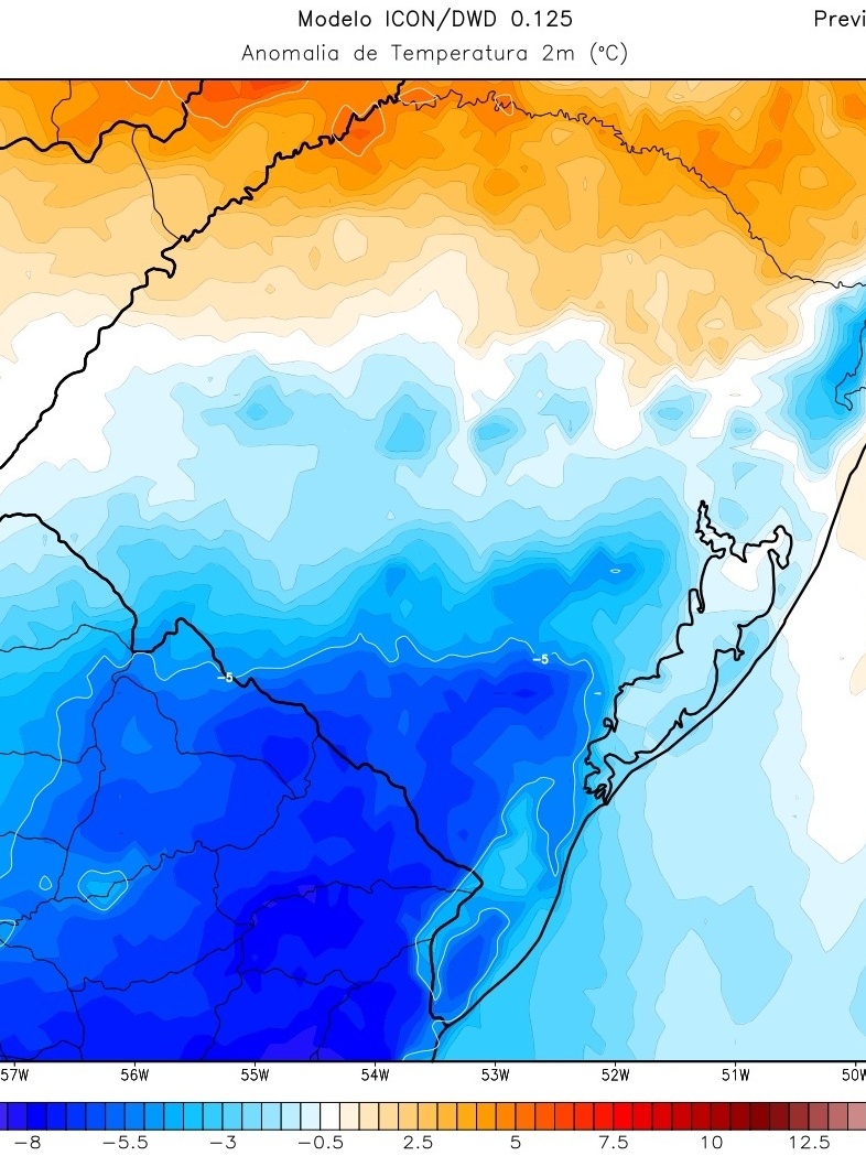 Rio Grande do Sul tem 'racha térmico' e previsão de ciclone