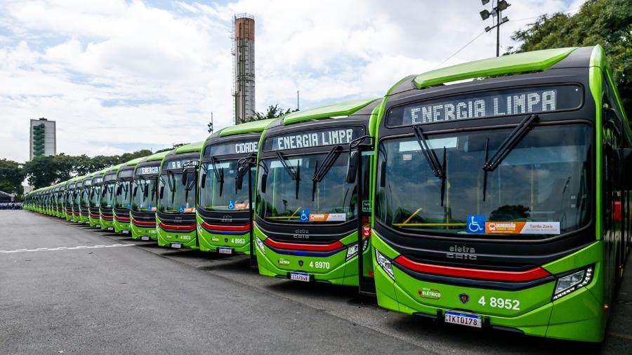 Ônibus elétricos em São Paulo - Edson Lopes Jr./SECOM