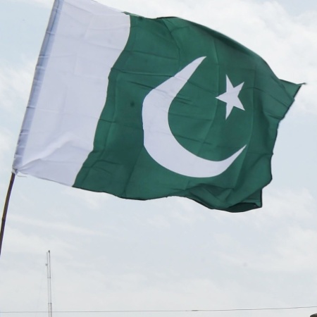 Bandeira do Paquistão - AFP PHOTO / ABDUL MAJEED 