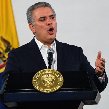 24.nov.2019 - O presidente da Colômbia, Iván Duque - Juan Barreto/AFP