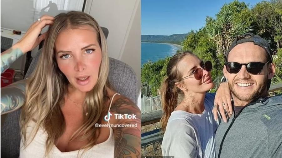 Casada e mãe de dois filhos, Evelyn chega a ganhar R$ 75 mil por semana com conteúdo adulto - TikTok/evelynuncovered, Reprodução/Daily Mail