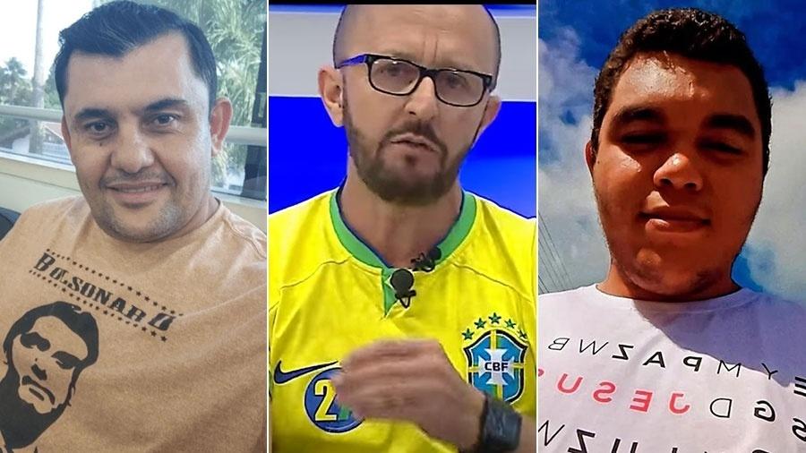 Dirlei Paiz, Fabiano Silva e Marinaldo Adriano, acusados pelo 8//1 e candidatos nesta eleição