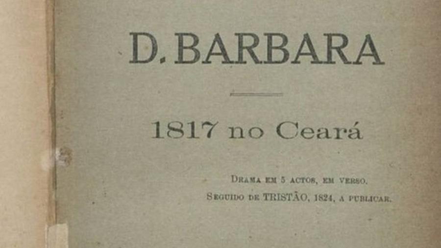 Livro de José de Carvalho publicado em 1917: Bárbara ficou encarcerada por mais de três anos, em prisões em Fortaleza, no Recife e em Salvador - Biblioteca Nacional/BBC