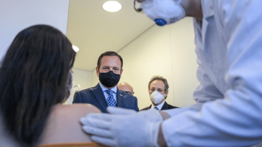 Governador de São Paulo, João Doria (PSDB), acompanha testes da vacina em parceria com a China - Divulgação