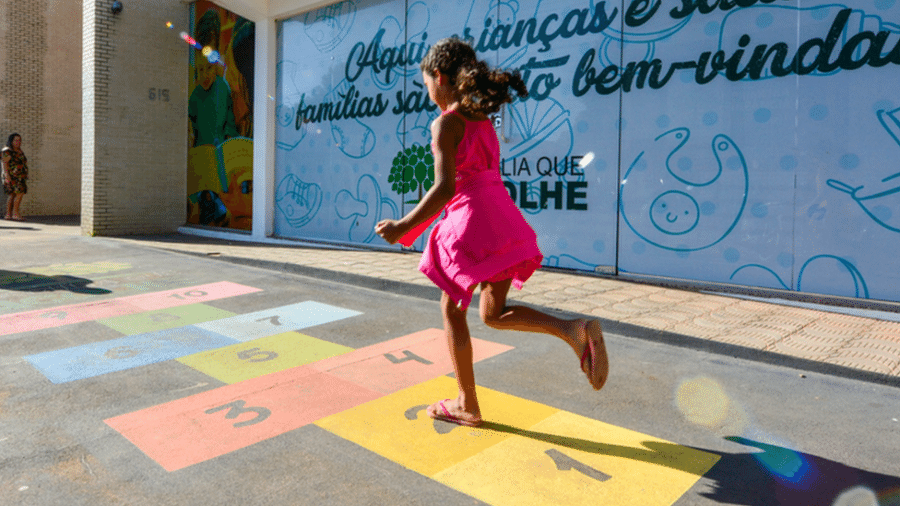 Ruas pintadas em Boa Vista (Roraima) são parte de estratégia de enxergar a cidade sob a perspectiva de crianças - Fernando Teixeira/PMBV