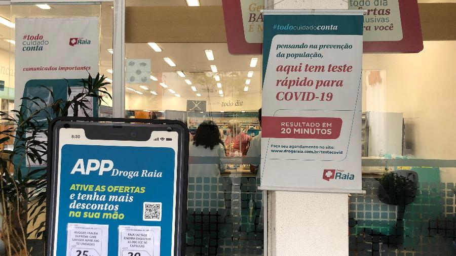 Farmácia anuncia realização de teste rápido de covid em São Paulo; Cidade vive alta procura e unidades relatam escassez - Lucas Borges Teixeira/UOL