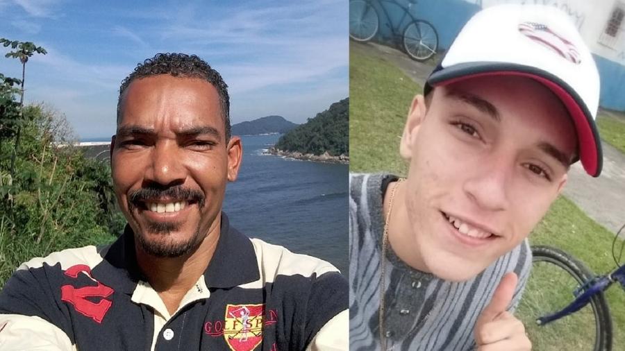 Roberto, 48, (à esquerda) foi morto pelo filho Francisco, 19, (à direita) a facadas - Reprodução/Facebook