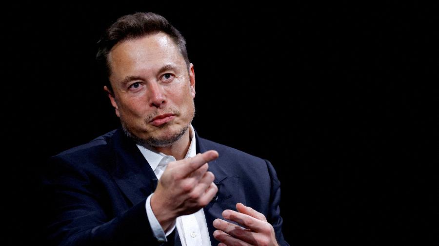 Elon Musk, CEO da SpaceX e Tesla, em participação na conferência Viva technology, realizada na França em junho de 2023