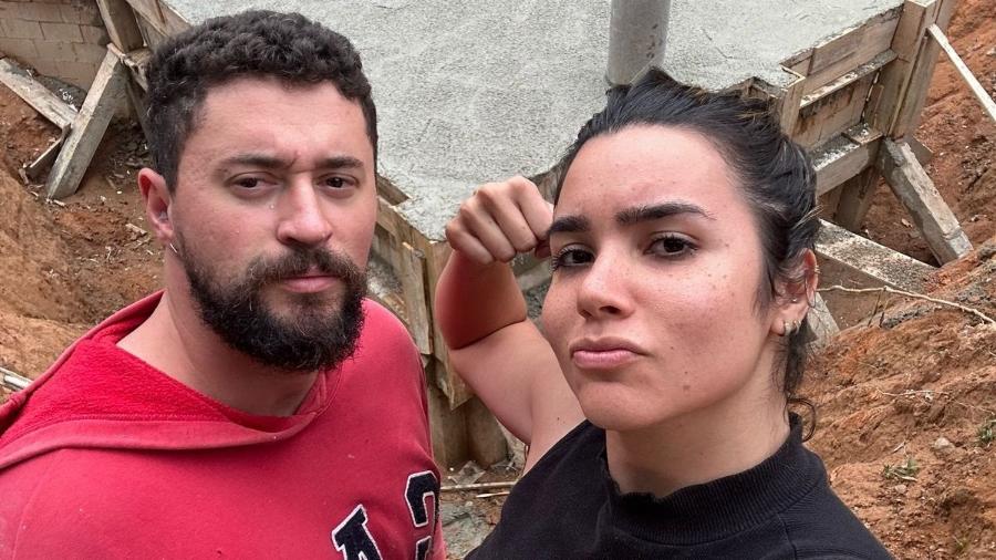 André e Maria correm para terminar construção do bunker - Arquivo pessoal