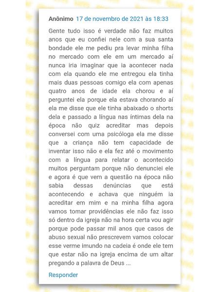 Mensagem anônima Mensagem anônima