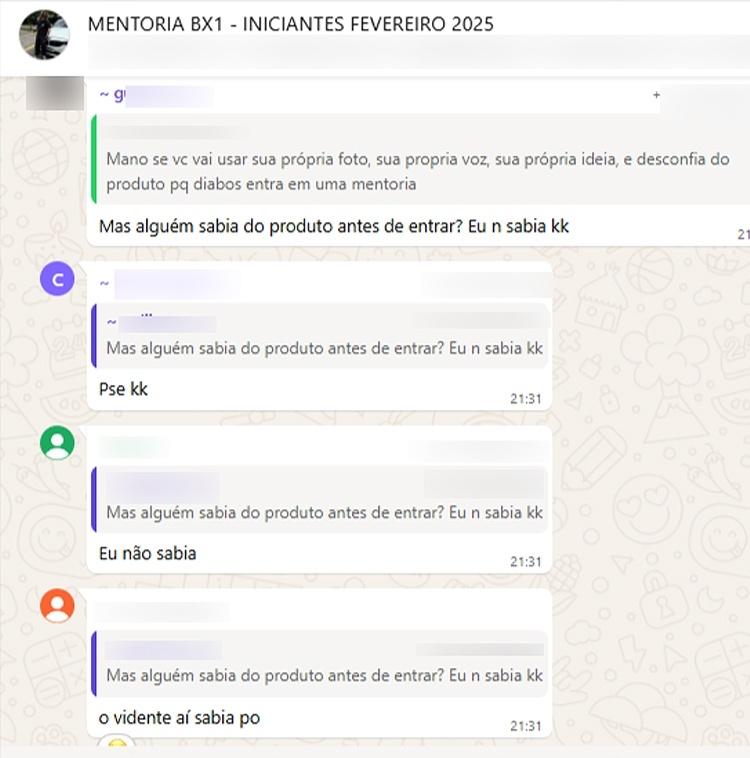 Alunos dizem que não sabiam nada sobre o produto antes de o curso começar Alunos dizem que não sabiam nada sobre o produto antes de o curso começar