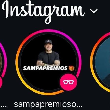 Ícone de óculos em stories do Instagram Ícone de óculos em stories do Instagram