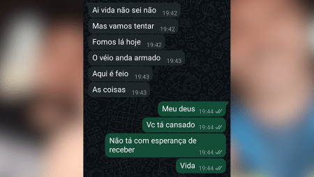 Prints revelam troca de mensagens entre esposa e homem que desapareceu após viajar para cobrar dívida no Paraná