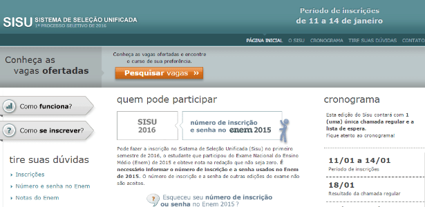 Seja Alguém - SISU / ENEM: Em 2018 foram mais de 300 mil