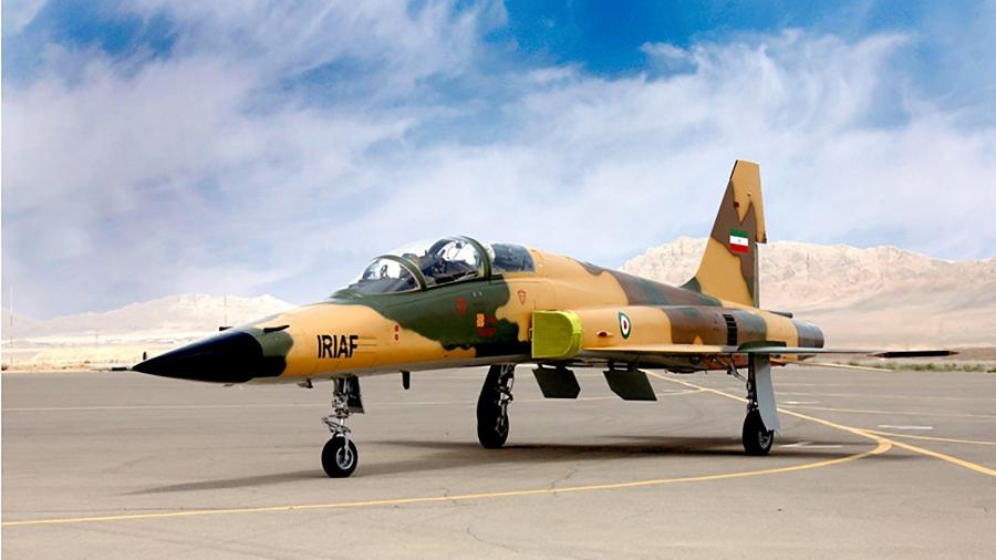 Avião de combate Kowsar, de fabricação 100% iraniana - HO / IRANIAN DEFENCE MINISTRY / AFP