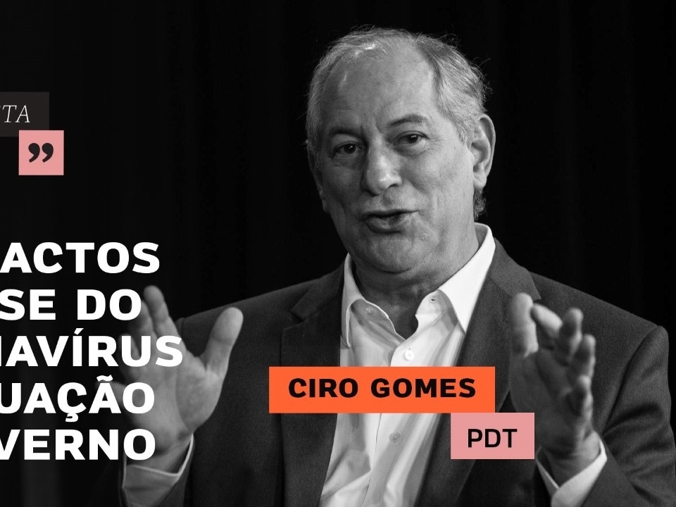 UOL entrevista ao vivo o ex ministro Ciro Gomes 08 04 2020 UOL