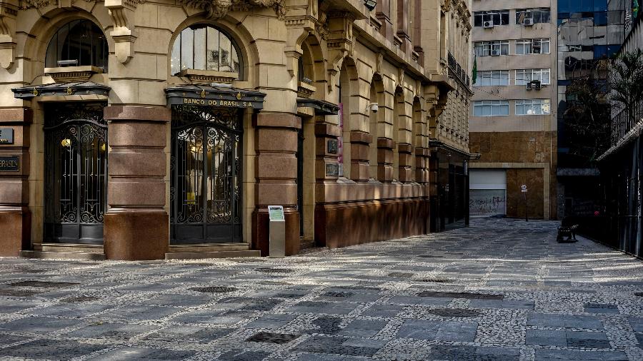 Centro histórico de São Paulo vazio durante a quarentena - SUAMY BEYDOUN/ESTADÃO CONTEÚDO