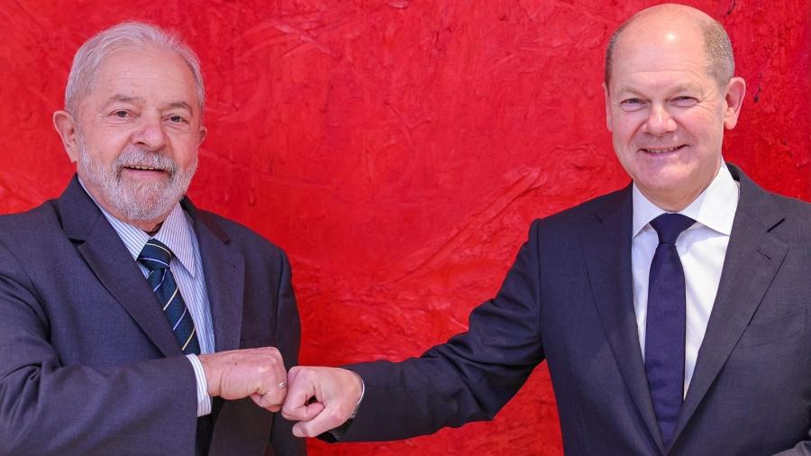 O ex-presidente Lula, provável rival de Bolsonaro nas próximas eleições, se encontrou com o chanceler alemão eleito, Olaf Scholz - Ricardo Stuckert/Instituto Lula