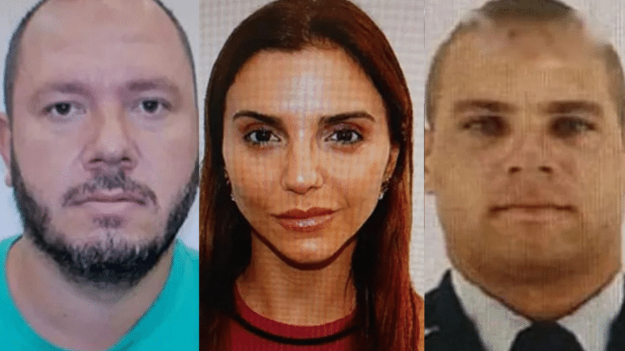 Gabriel e Natasha, que eram casados, e o PM Fábio: os três foram mortos a tiros na madrugada de hoje - Reprodução/Facebook