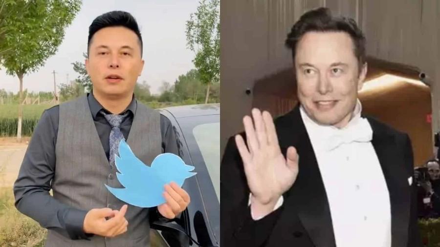 À esquerda, o chinês Yilong Ma; à direita, o homem mais rico do mundo, Elon Musk - Reprodução