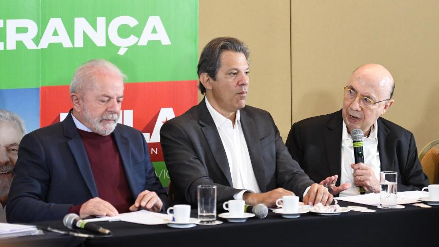 19.set.2022 - Henrique Meirelles fala durante evento de apoio à candidatura de Lula, que reuniu oito ex-presidenciáveis em São Paulo - André Ribeiro/Futura Press/Estadão Conteúdo