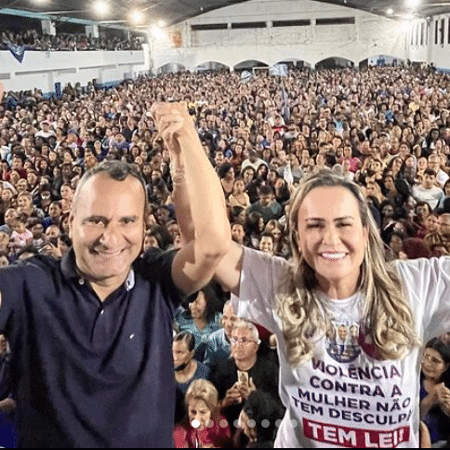 O prefeito de Belford Roxo, Waguinho, participa de evento de campanha da esposa, Daniela do Waguinho - Reprodução/Instagram