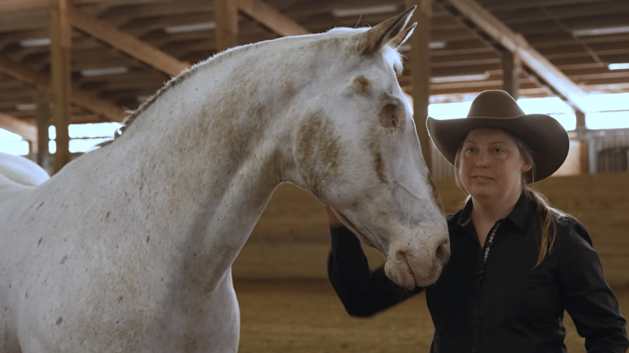 "Endo, o cego" e sua dona Morgan Wagner tem uma parceria de 22 anos. - Reprodução/YouTube/Guinness World Records