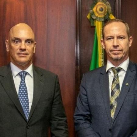 23.jan.2023 - Ricardo Cappelli entregou balanço da intervenção federal na segurança pública ao ministro do STF  - Reprodução/Twitter