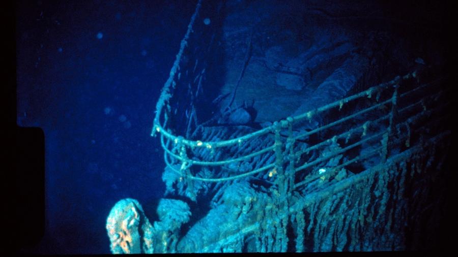 Ruínas do Titanic, que naufragou em 1912 - Woods Hole Oceanographic Institution / AFP