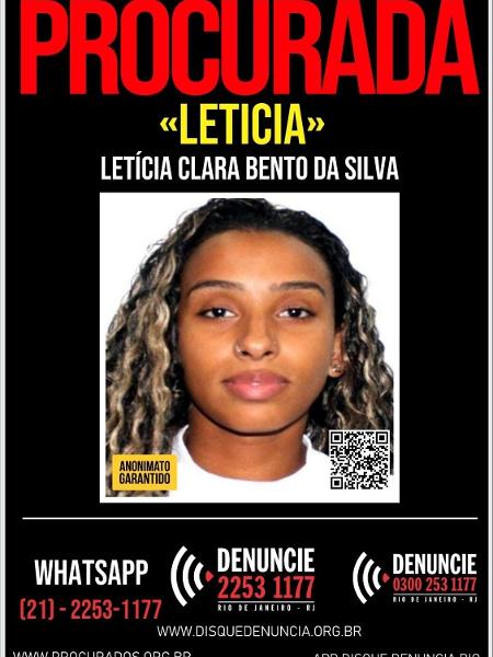 Letícia Clara Bento da Silva foi presa na Barra da Tijuca