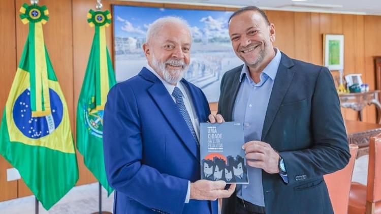 Lula e o prefeito de Araraquara, Edinho Silva (PT), que não fez a sucessora