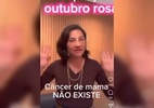 Médica é investigada por mentir que câncer de mama não existe - Reprodução de vídeo