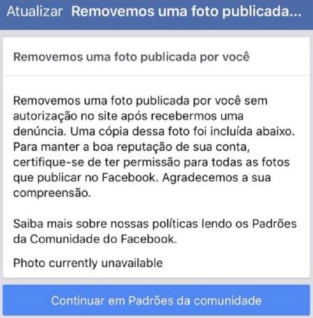 remoção foto eduardo bolsonaro facebook - Reprodução - Reprodução