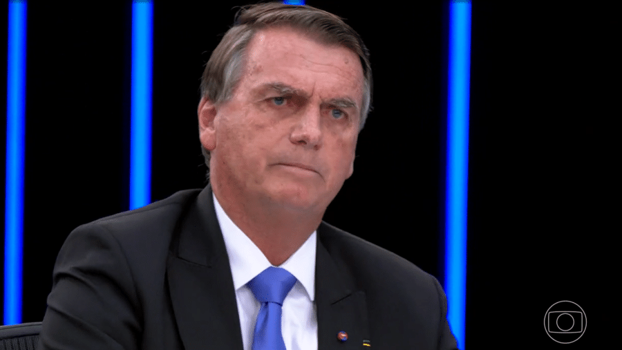 O candidato à reeleição Jair Bolsonaro (PL) em entrevista ao Jornal Nacional - Reprodução/TV Globo