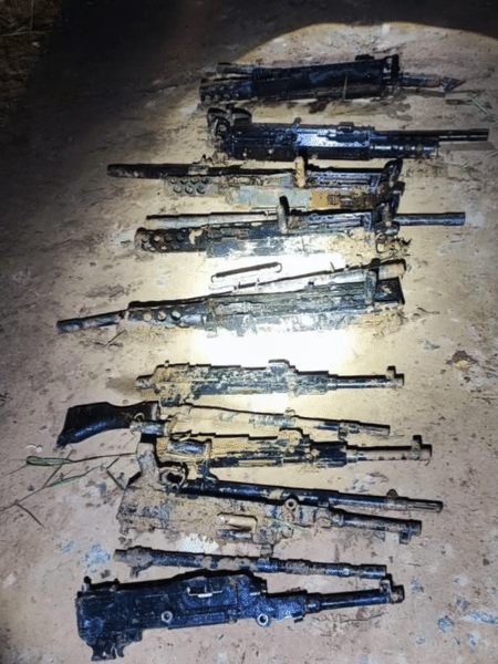 Armas recuperadas pela Polícia Civil de SP