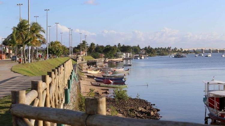 Orla pôr do sol, em Aracaju, mas que pode virar área de São Cristóvão