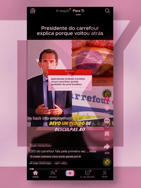 02.dez.2024 - Presidente do Carrefour não recuou sobre carne após fala de Musk e Bolsonaro