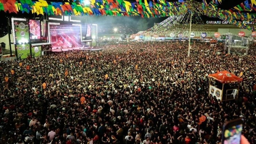 Pátio de Eventos, em Caruaru, lotado em 2019  - Jorge Farias/Divulgação