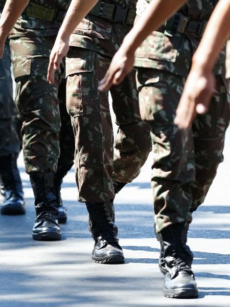 07.set.2017. Militares do Exército em desfile de 7 de setembro, em Brasília