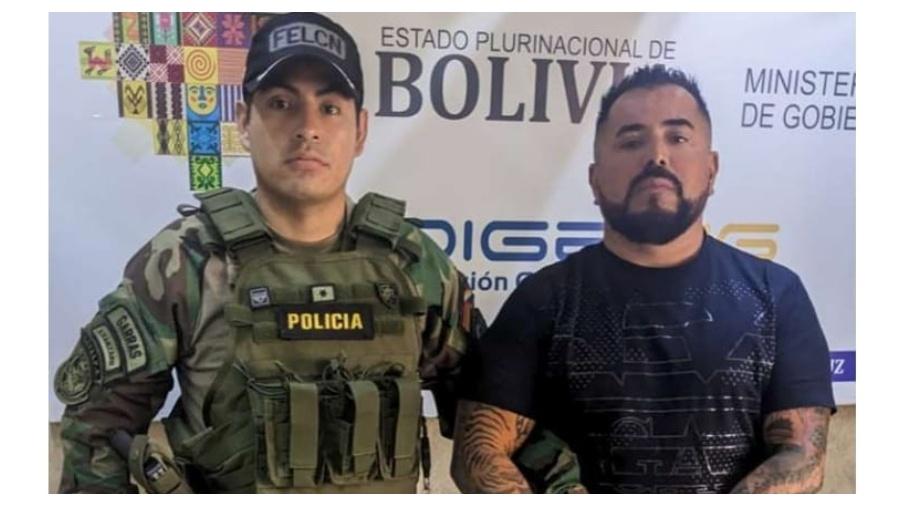 Elvis Riola de Andrade foi preso na Bolívia