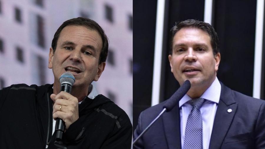 Eduardo Paes e Alexandre Ramagem, candidatos à Prefeitura do Rio