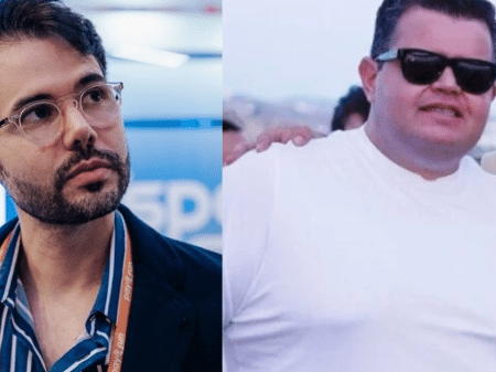 Darwin Henrique da Silva Filho, CEO da Esportes da Sorte, e José André Rocha Neto, dono da Vai de Bet. Empresários são investigados - Divulgação e Reprodução/Instagram/@aislla_s