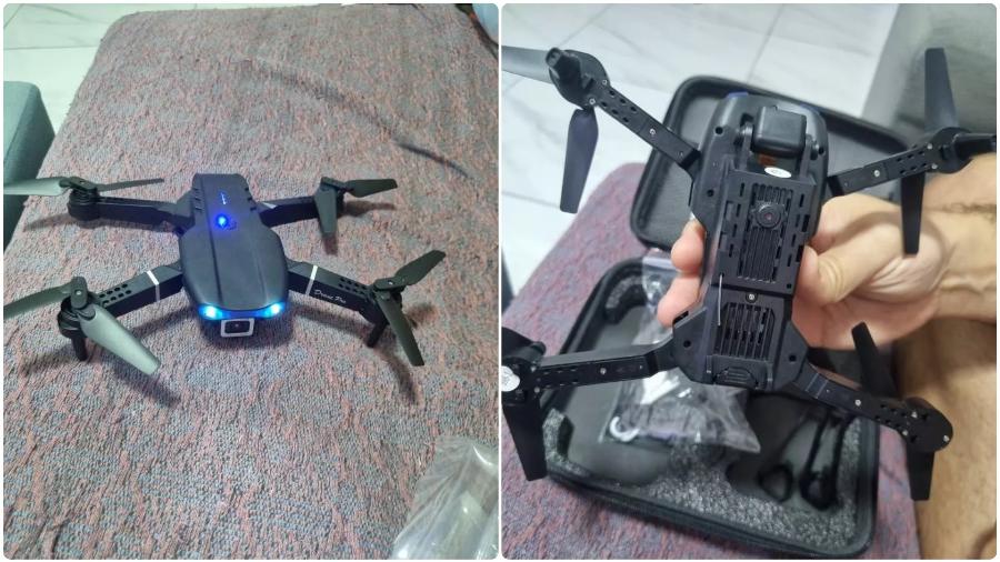 Drone vendido na Shopee tem velocidade máxima de 10 km/h