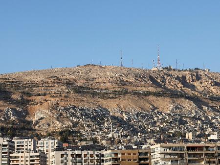 Monte Qasioun, em Damasco, na Síria - Yamam Al Shaar - 18.jan.2025/Reuters