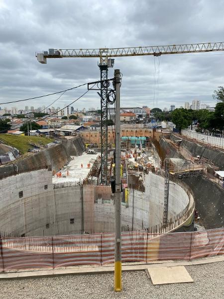 Canteiro de obras da estação Santa Clara foi o ponto de partida da nossa viagem Canteiro de obras da estação Santa Clara foi o ponto de partida da nossa viagem