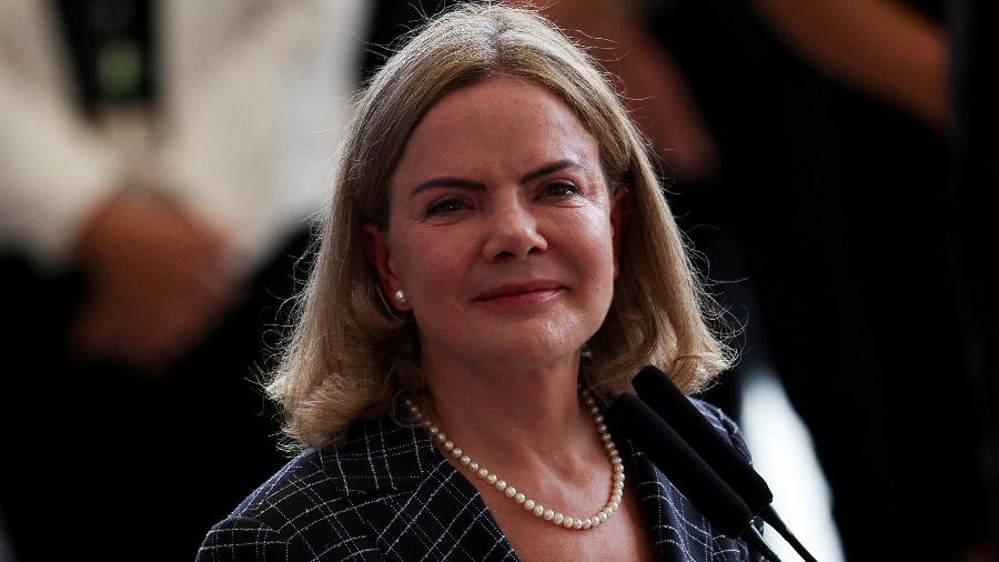A ministra de Relações Institucionais, Gleisi Hoffmann A ministra de Relações Institucionais, Gleisi Hoffmann