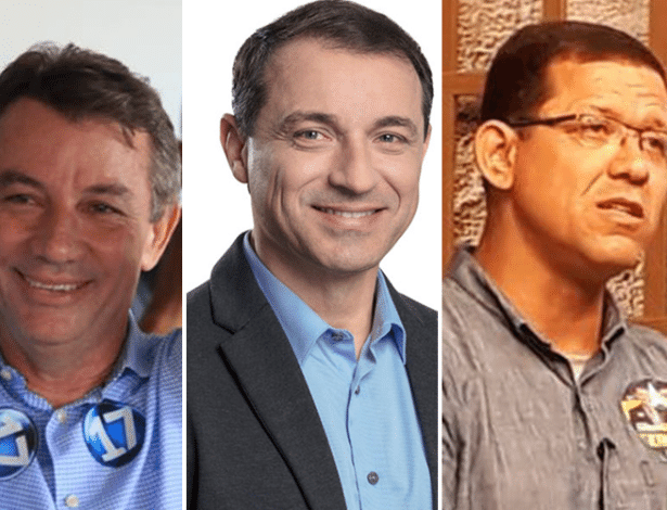 Eleitos pelo PSL de Bolsonaro, Antonio Denarium (esq.), Comandante Moisés (centro) e Coronel Marcos Rocha (dir.) não têm experiência prévia em cargos do Poder Executivo