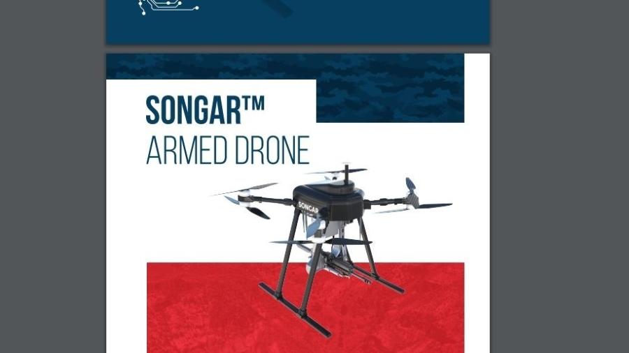 Songar, drone turco que carrega metralhadora  - Divulgação 